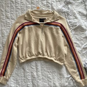 Half zip cropped sweatshirt (pacsun)